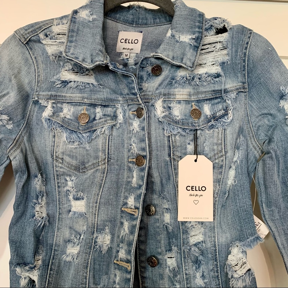 Cello made for you jeans jacket. Size M New with tags. - Picture 3 of 7
